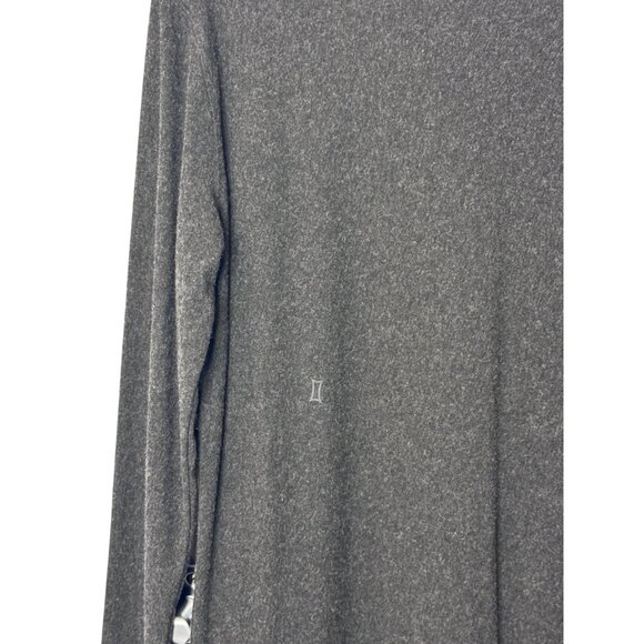 Kit and Ace charcoal Wave long sleeve asymmetrical midi dress size 8 - Picture 5 of 6